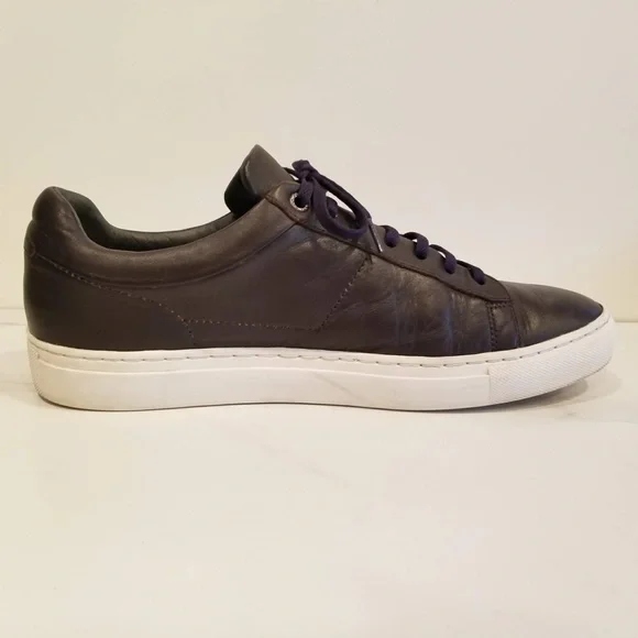 Hugo Boss Parkour Leather Fashion Sneakers Dark Brown Mens Casual Shoes Low Tops - Picture 5 of 12